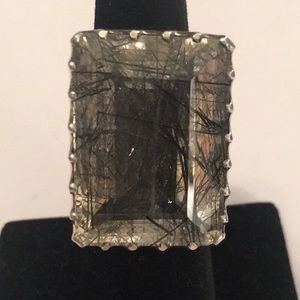 INAYA InnaSense Large Quartz Sterling Silver Ring